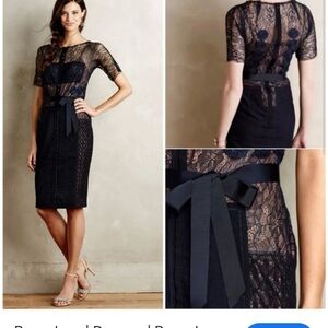 Byron Lars Begula navy blue dress sz OP